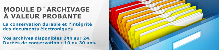 Module d'archivage à valeur probante
