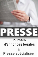 Appels d'offres de la Presse Nationale et Régionale